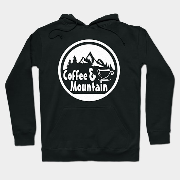 Coffee and Mountains Hoodie by abbyhikeshop